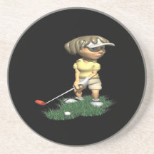 Golfeur de femme dessous de verres