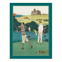 Golfing bij de Club Wens Kaart