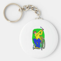 Golfspeler Sleutelhanger