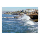 Golven op Kust Oceanon Wenskaart
