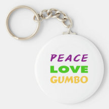GOMBO D'AMOUR DE PAIX PORTE-CLEFS