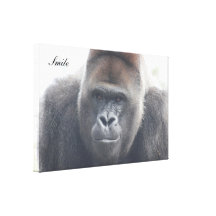 Gorille de photo toile tendue