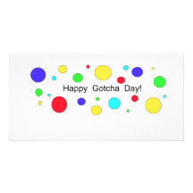 Gotcha jour heureux ! cartes de vœux avec photo