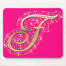 Gouden Aanvankelijk F - Leuke Mousepad Muis Matten