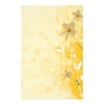 gouden bloemen modern ontwerp persoonlijk briefpapier