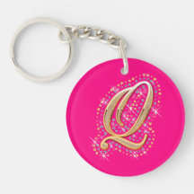 Gouden Brief Q - Keychain