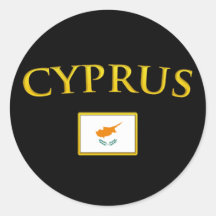Gouden Cyprus Sticker