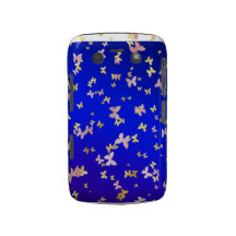 Gouden en roze vlinder blackberry bold hoesjes