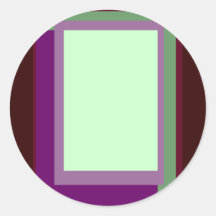 Gouden Verhouding Mauve Blokken Ronde Sticker