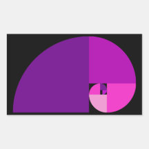 Gouden Verhouding, Spiraal Fibonacci Stickers