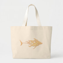 Gouden Vissen Canvas Tas