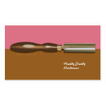 Gouge Roughing Woodturning Brown rose BusinessCard Modèles De Cartes De Visite