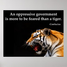 Gouvernement oppressif de Confucius Affiche