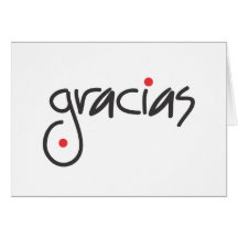 Gracias - merci dans n'importe quelle langue cartes