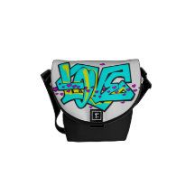 Graffit het woordontwerp van de LIEFDE CMYK Postman Tas