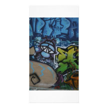 Graffiti anglais photocarte customisée