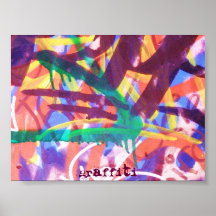 graffiti art. afdruk