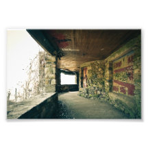 Graffiti au château de foyer impression photographique