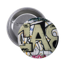 Graffiti, Berlin, Allemagne Badge Avec Épingle