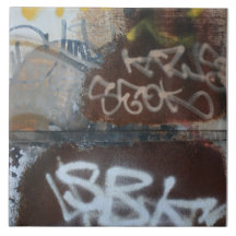 Graffiti, Berlin, Allemagne Carreau En Céramique