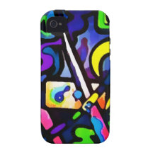 Graffiti, de kunst van de Muur, de Jeugd, de Kleur iPhone 4/4S Hoesjes