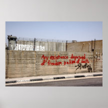 Graffiti de mur d'apartheid de la Palestine Posters