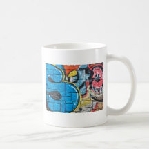 graffiti de mur en pierre mugs
