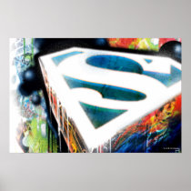 Graffiti de néon de Superman Posters
