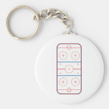 grafische ijshockeypiste sleutelhanger