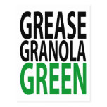 graisse, granola, VERTE ! Carte Postale