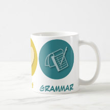Grammaire d'amour de paix tasse à café