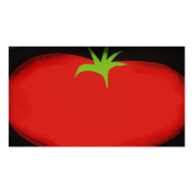 Grand carte de visite de légume fruit de tomate