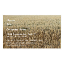 Grand champ d'avoine modèle de carte de visite