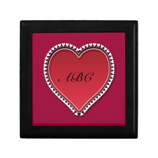 Grand coeur rouge coffret cadeau