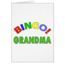 Grand-maman de bingo-test cartes de vœux