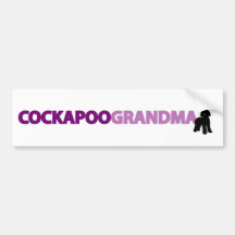 Grand-maman de Cockapoo Autocollant Pour Voiture