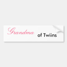 Grand-maman, de Twiins - customisé Adhésifs Pour Voiture