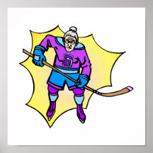 Grand-maman d'hockey posters