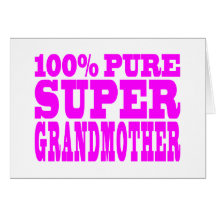 Grand-mère superbe de grands-mères roses fraîches cartes de vœux