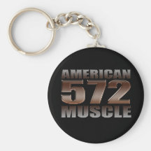 grand moteur de noir de bloc du muscle 572 américa porte-clés