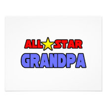 Grand-papa d'All Star Cartons D'invitation
