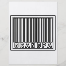 Grand-papa de code barres tract customisé