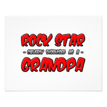 Grand-papa de vedette du rock… cartons d'invitation personnalisés