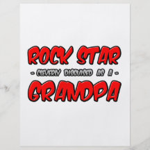 Grand-papa de vedette du rock… prospectus en couleur