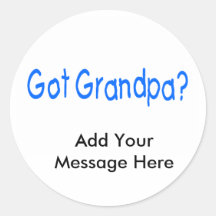 Grand-papa obtenu ? adhésifs ronds