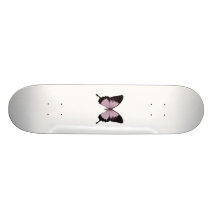 Grand papillon rose et noir - personnalisez skateboards customisés