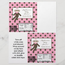 Grand singe de chaussette de rose d'emballage de l tract customisé