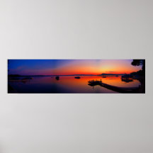Grande affiche est de lever de soleil