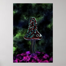 Grande affiche Trippy de champignon