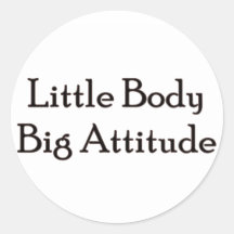 Grande attitude de petit corps autocollants